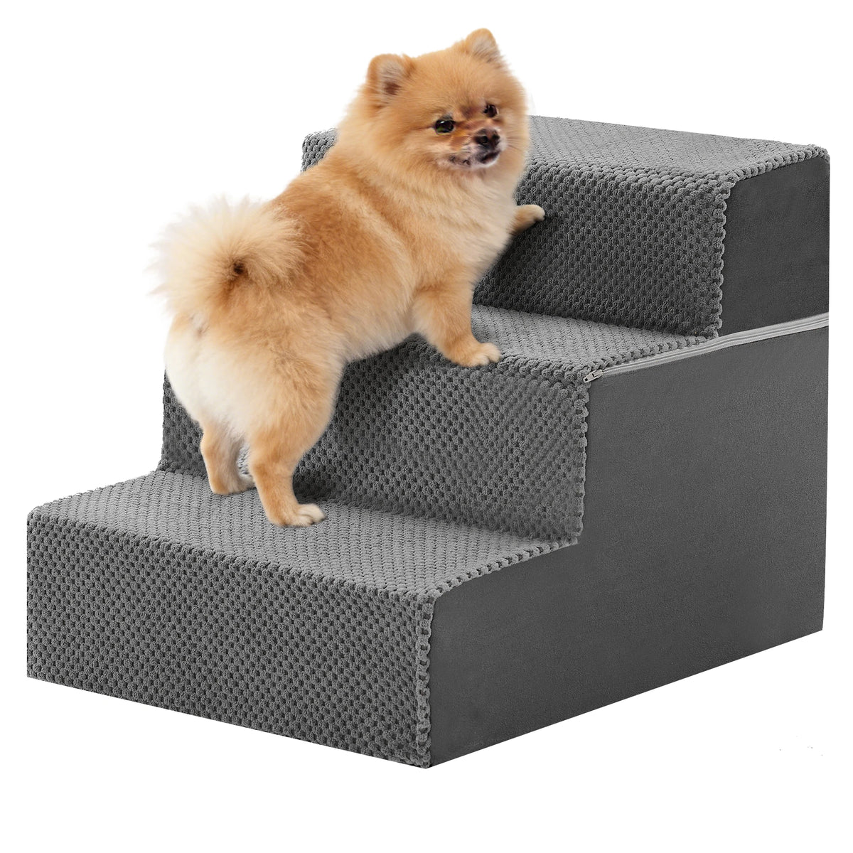 Jhk Curved Indoor Foam Dog Stair Ramp For Small Dogs