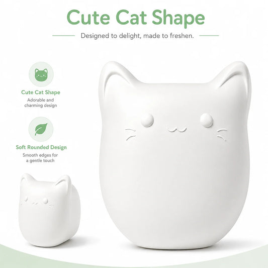 Rechargeable Cat Shaped Pet Odor Eliminator Deodorizer For Litter Boxes