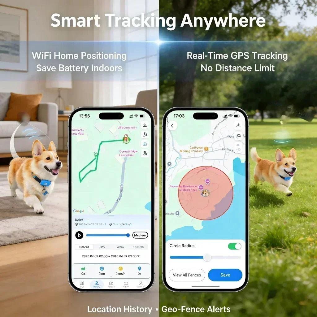 Wanwaytech 4G Pet Tracker Featuring Accurate GPS Location And Waterproofing