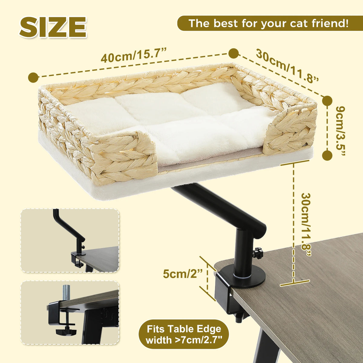 PAWZ Road Adjustable Cat Desk Bed And Hammock Stand