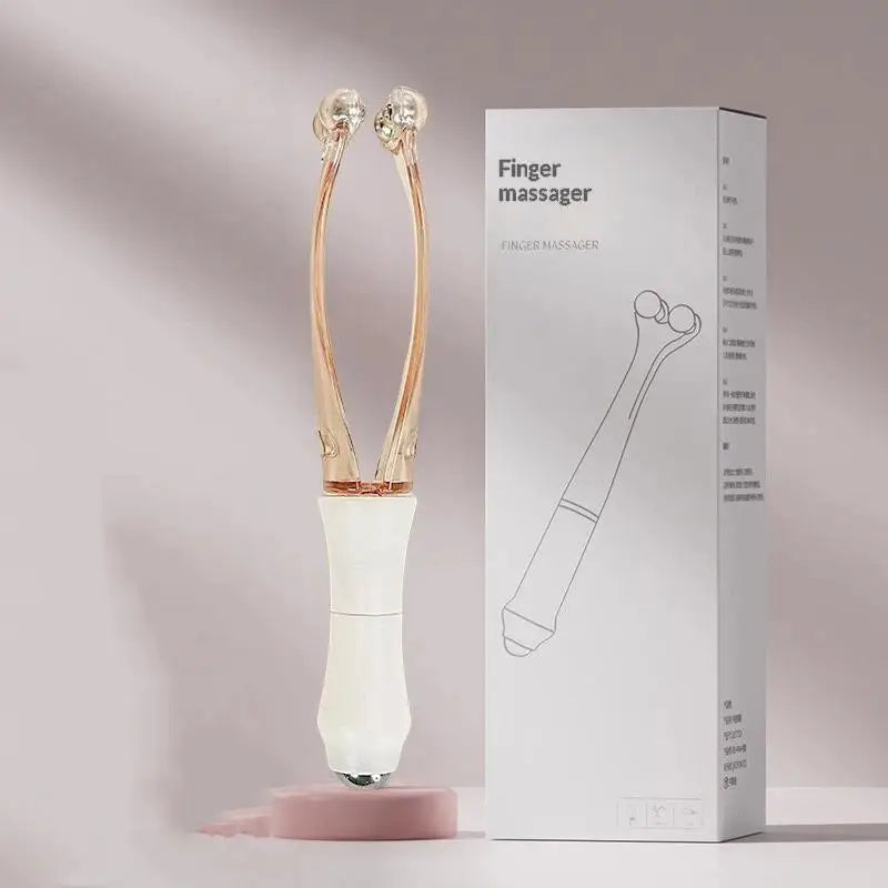 Handheld Finger Joint Acupoint Massager Roller for Relaxation and Circulation