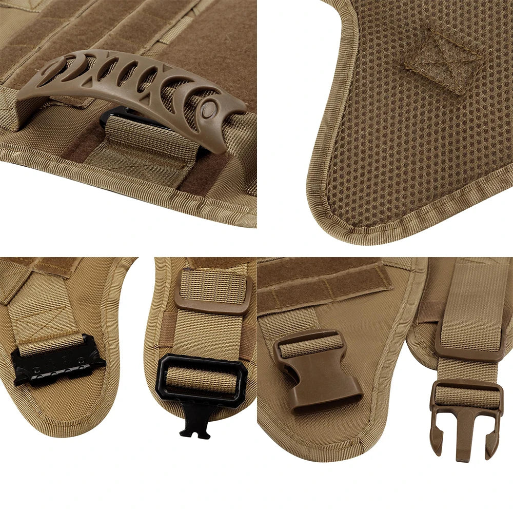 Petavel Padded Nylon Dog Harness And Leash Set Quick Release Buckle