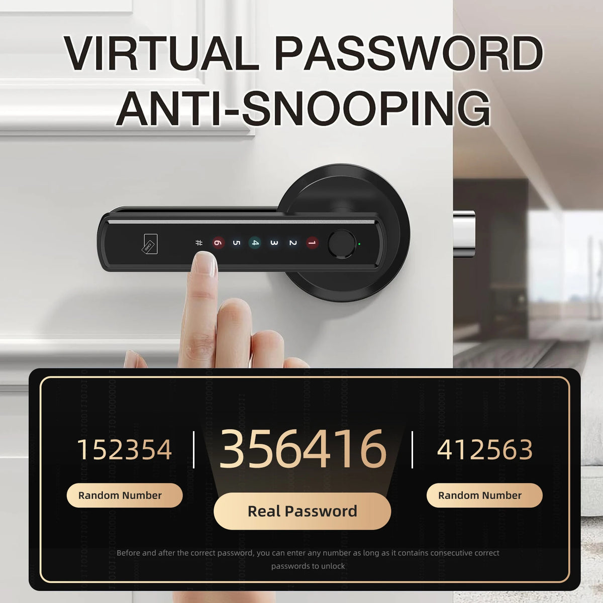 Viladepot Smart Fingerprint Door Lock With App Control And Keypad