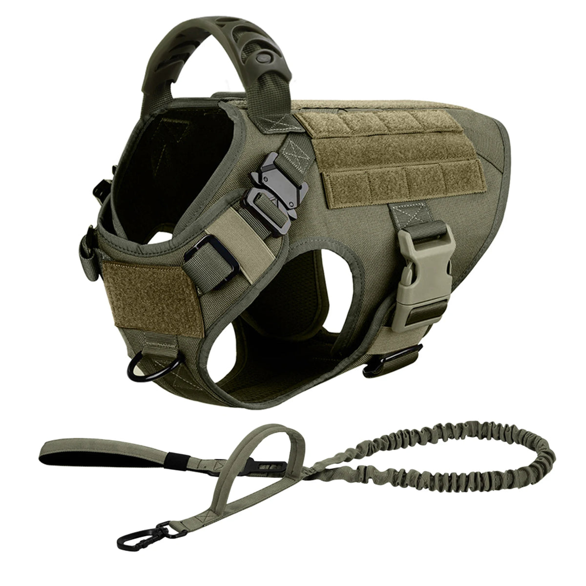 Petavel Padded Nylon Dog Harness And Leash Set Quick Release Buckle