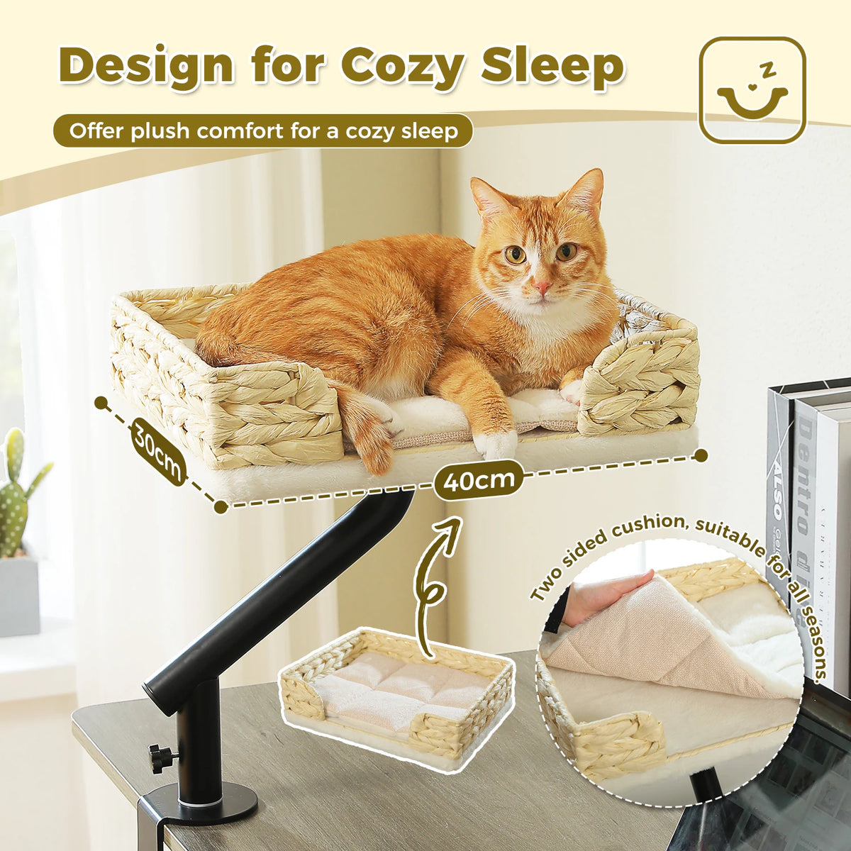 PAWZ Road Adjustable Cat Desk Bed And Hammock Stand