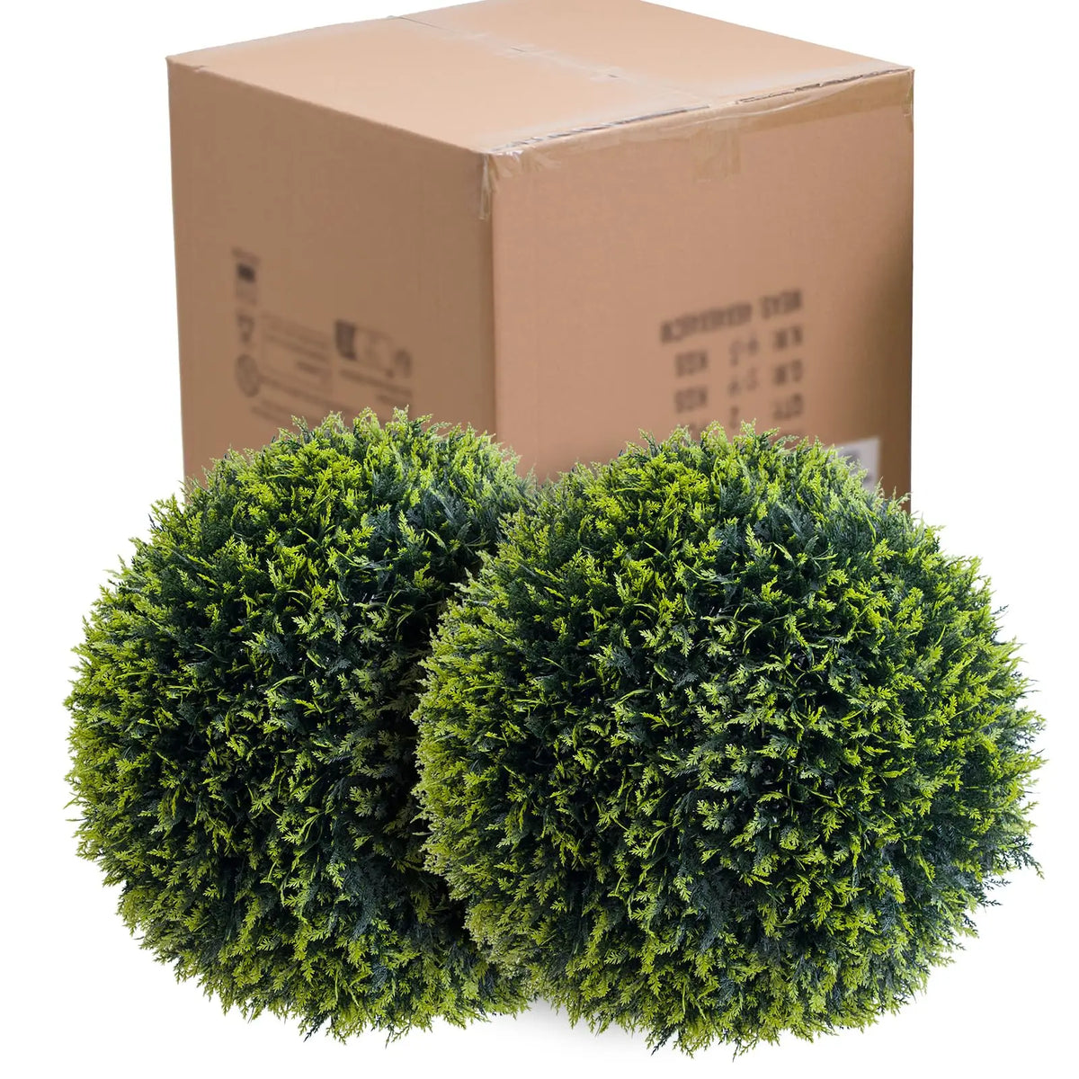 Studyset Artificial Cedar Topiary Balls for Outdoor Home Wedding Decor