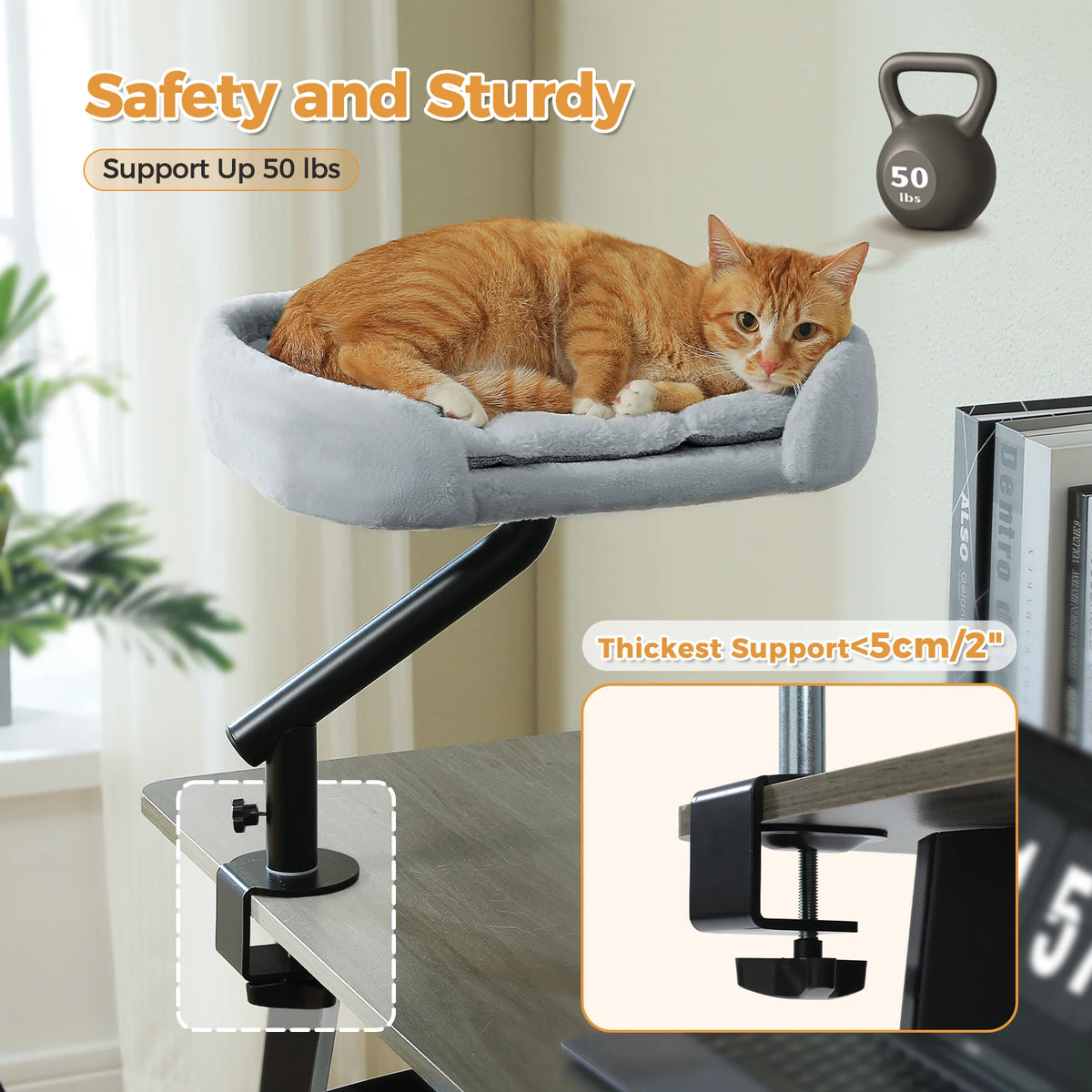 PAWZ Road Adjustable Cat Desk Bed And Hammock Stand