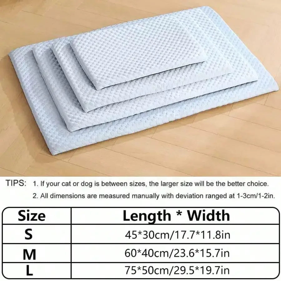 Breathable Cooling Cat and Dog Bed With Thick Cotton Padding
