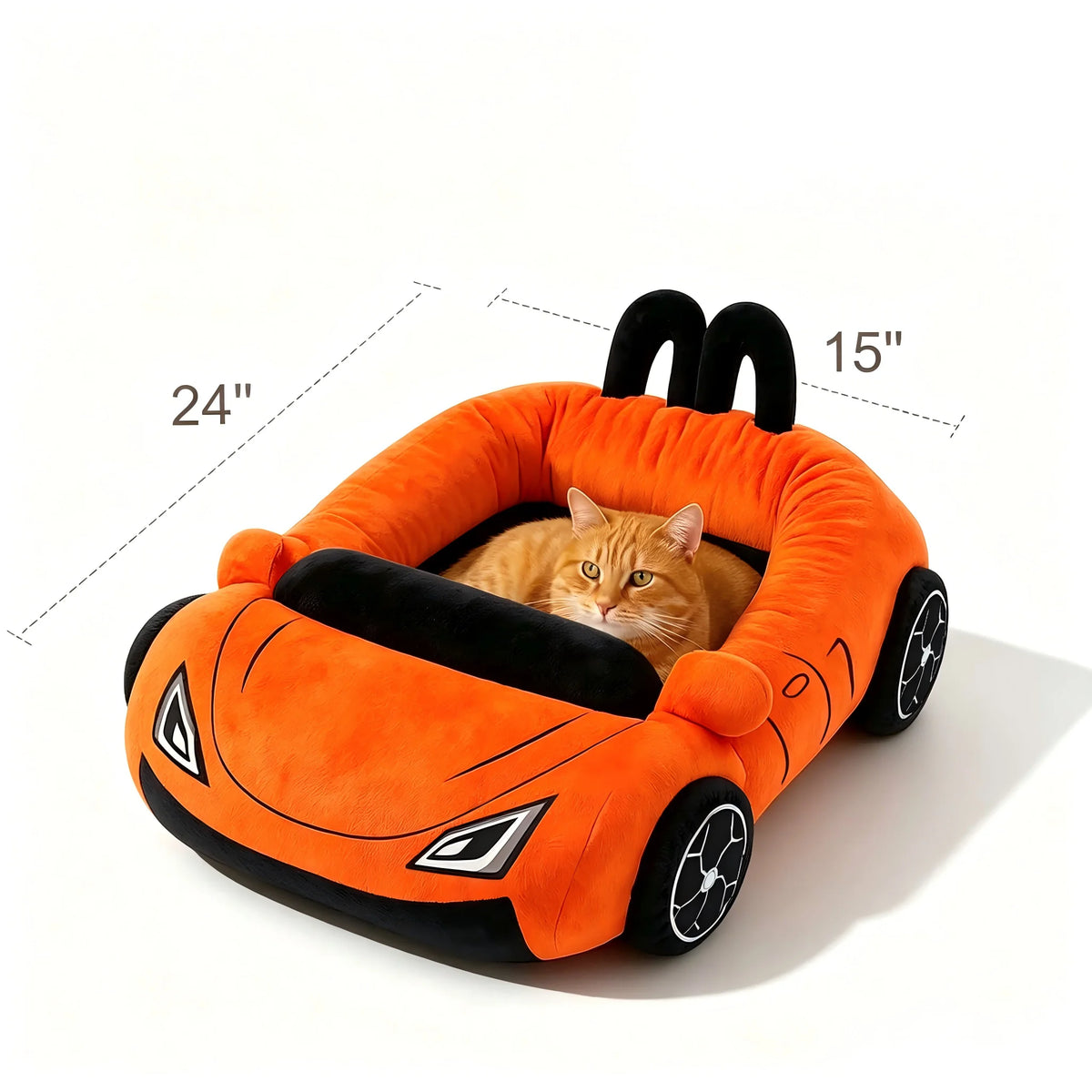 CWV Supercar Coral Fleece Pet Bed With Pillow For Cats