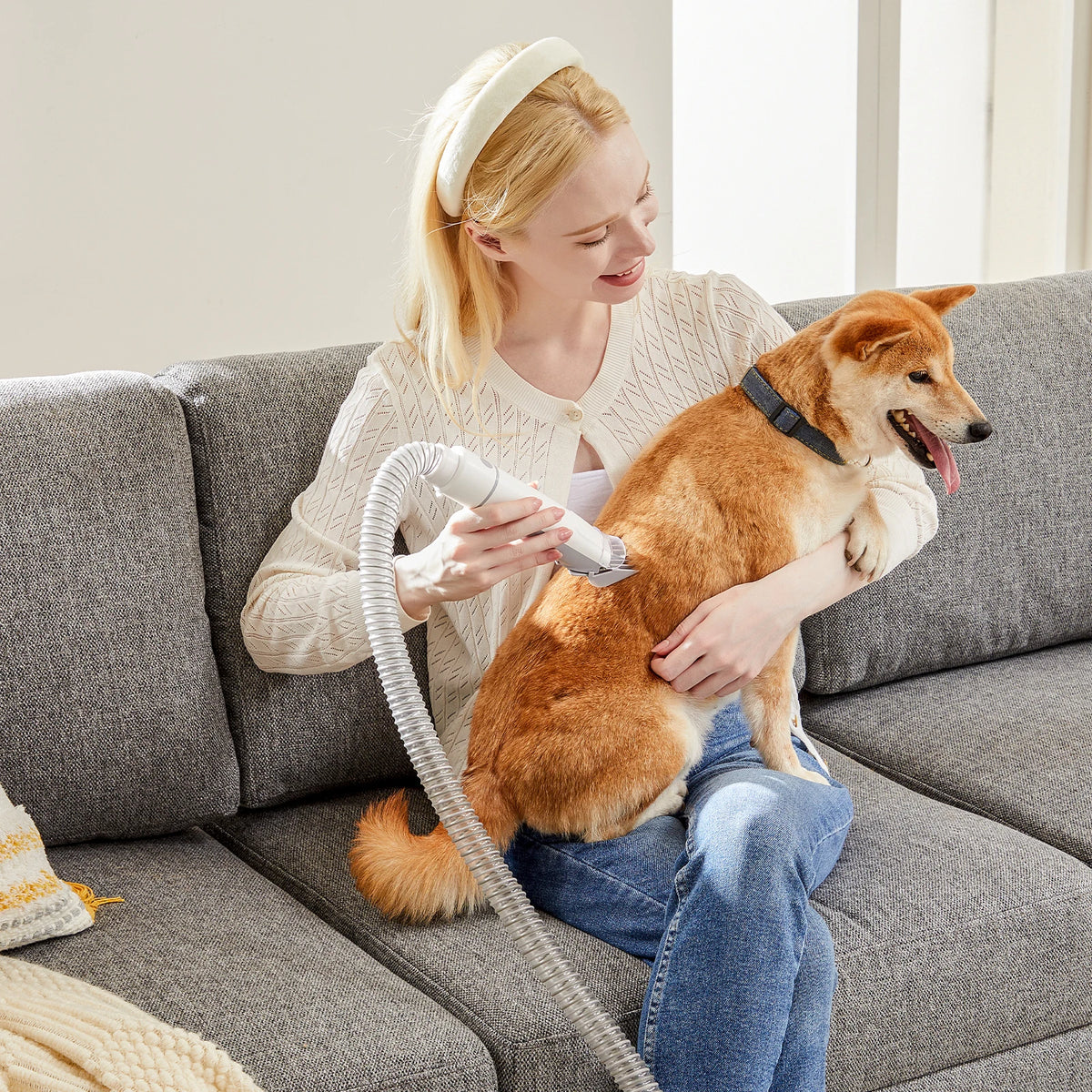 Sweetcrispy Professional Pet Grooming Vacuum With Cordless Clippers