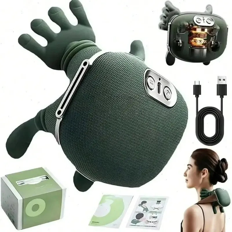 4D Shiatsu Neck And Shoulder Massager With Heat Relief