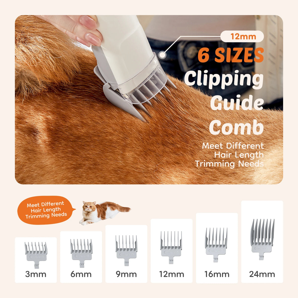 Sweetcrispy Professional Pet Grooming Vacuum With Cordless Clippers
