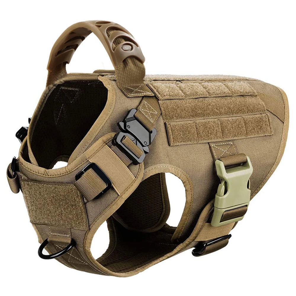 Petavel Padded Nylon Dog Harness And Leash Set Quick Release Buckle