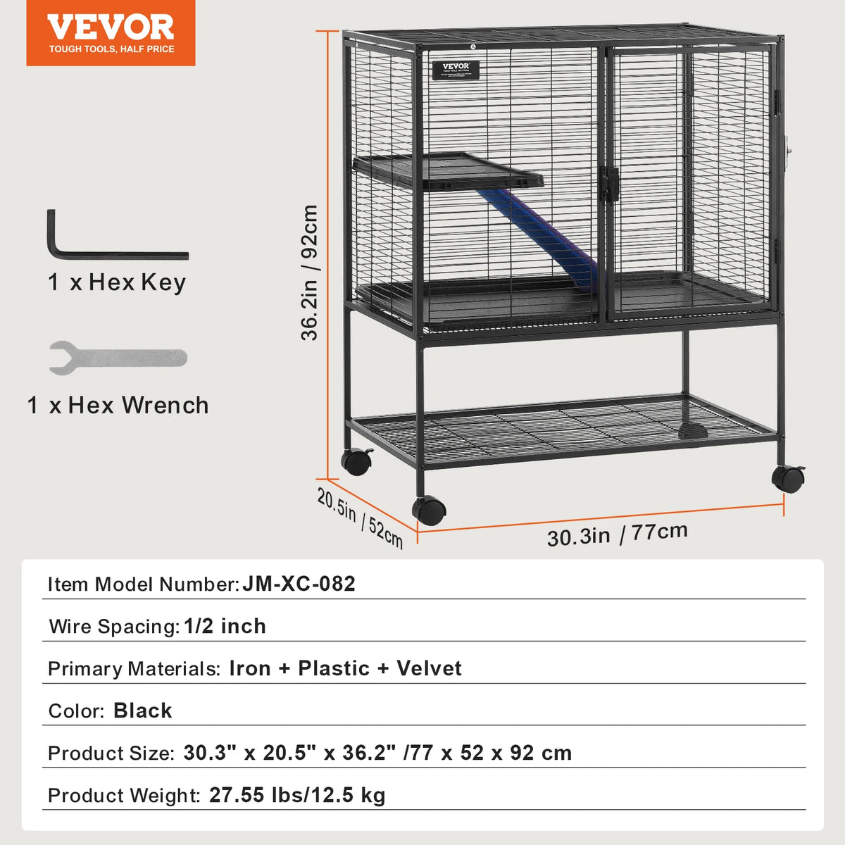 SucceBuy Four Tier Metal Small Animal Pet Cage House