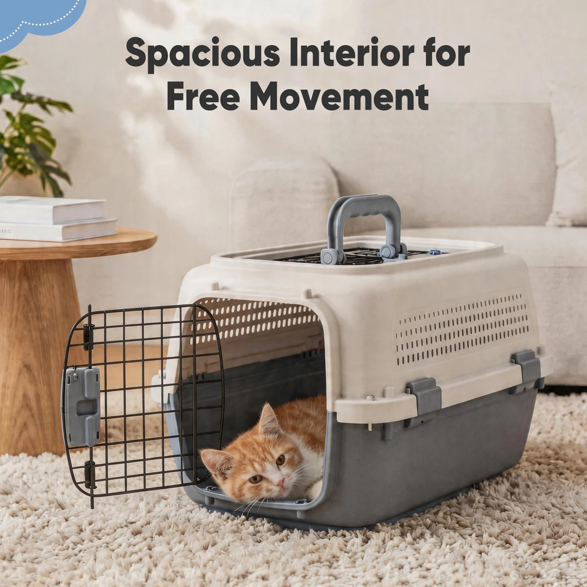 Premium Travel Pet Carrier Crate For Small Dogs And Cats