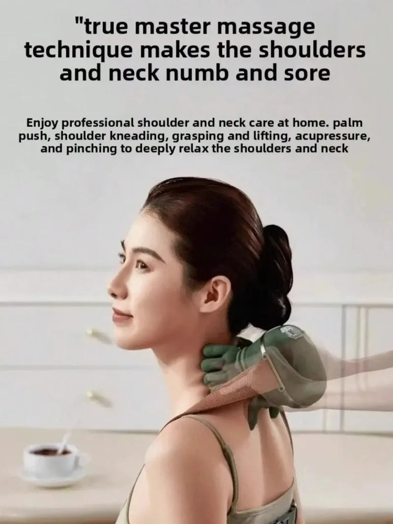 4D Shiatsu Neck And Shoulder Massager With Heat Relief
