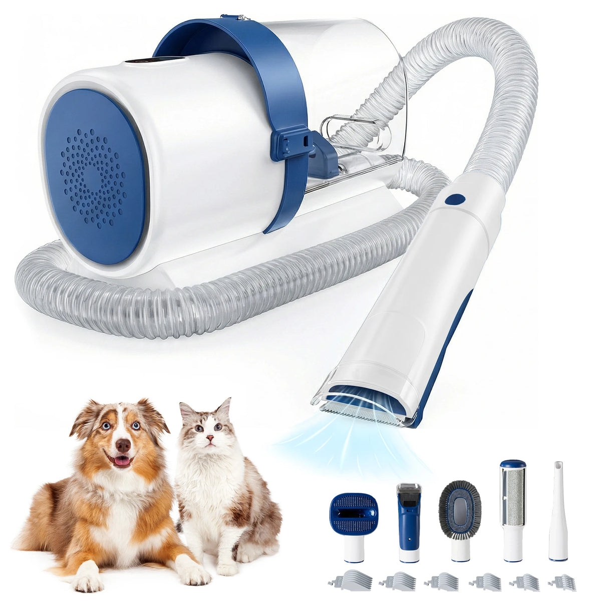 Sweetcrispy Professional Pet Grooming Vacuum With Cordless Clippers