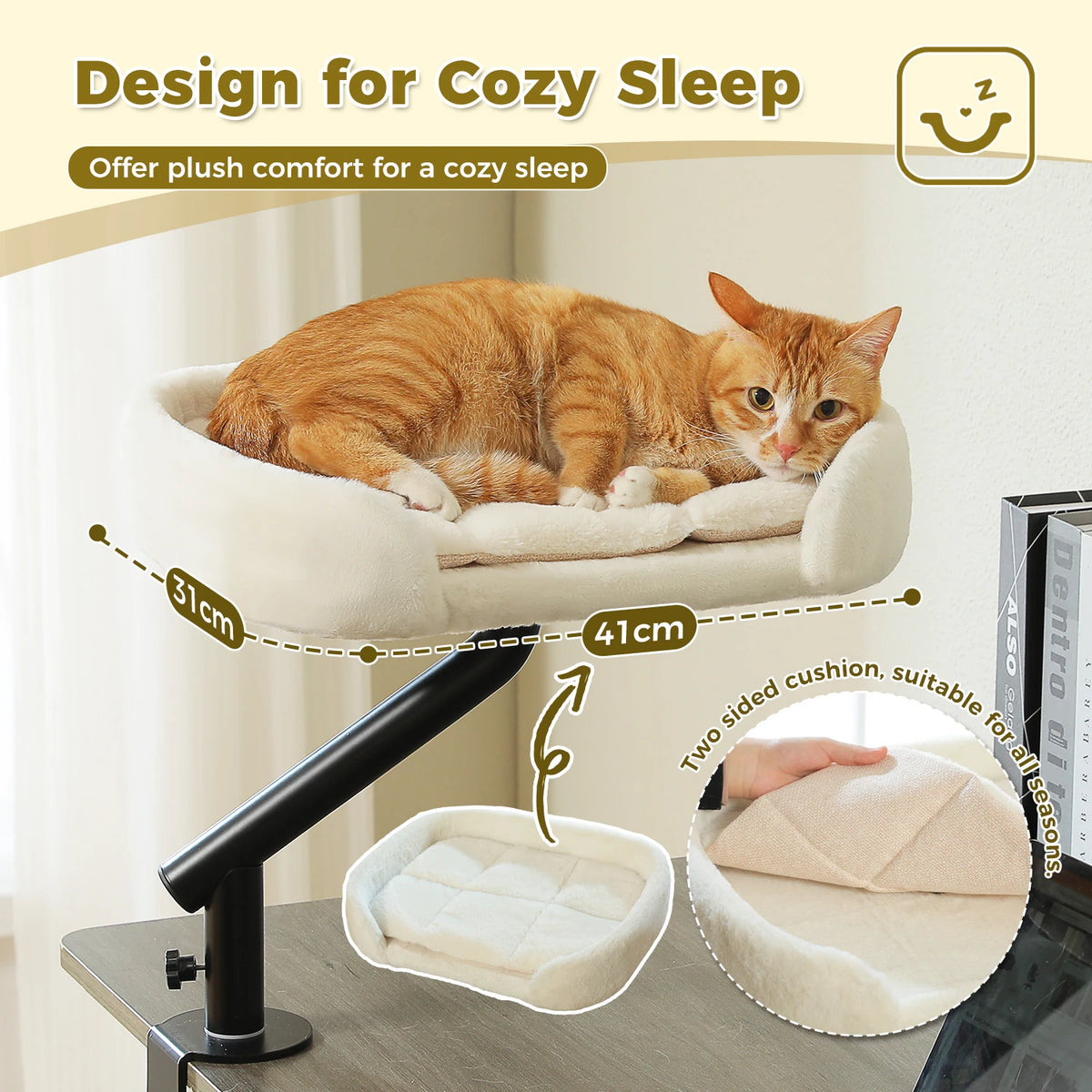 PAWZ Road Adjustable Cat Desk Bed And Hammock Stand