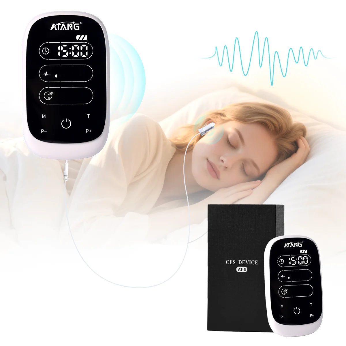 ATANG CES Cranial Electrotherapy Stimulator for Sleep And Pain Relief
