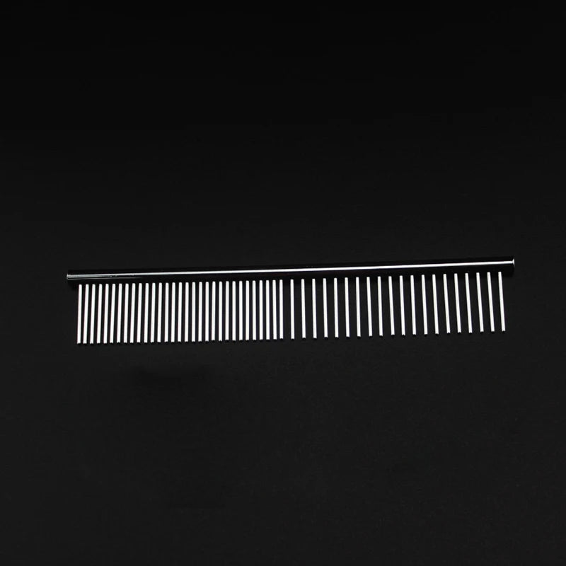 Stainless Steel Grooming Comb For Thick Pet Fur Removal