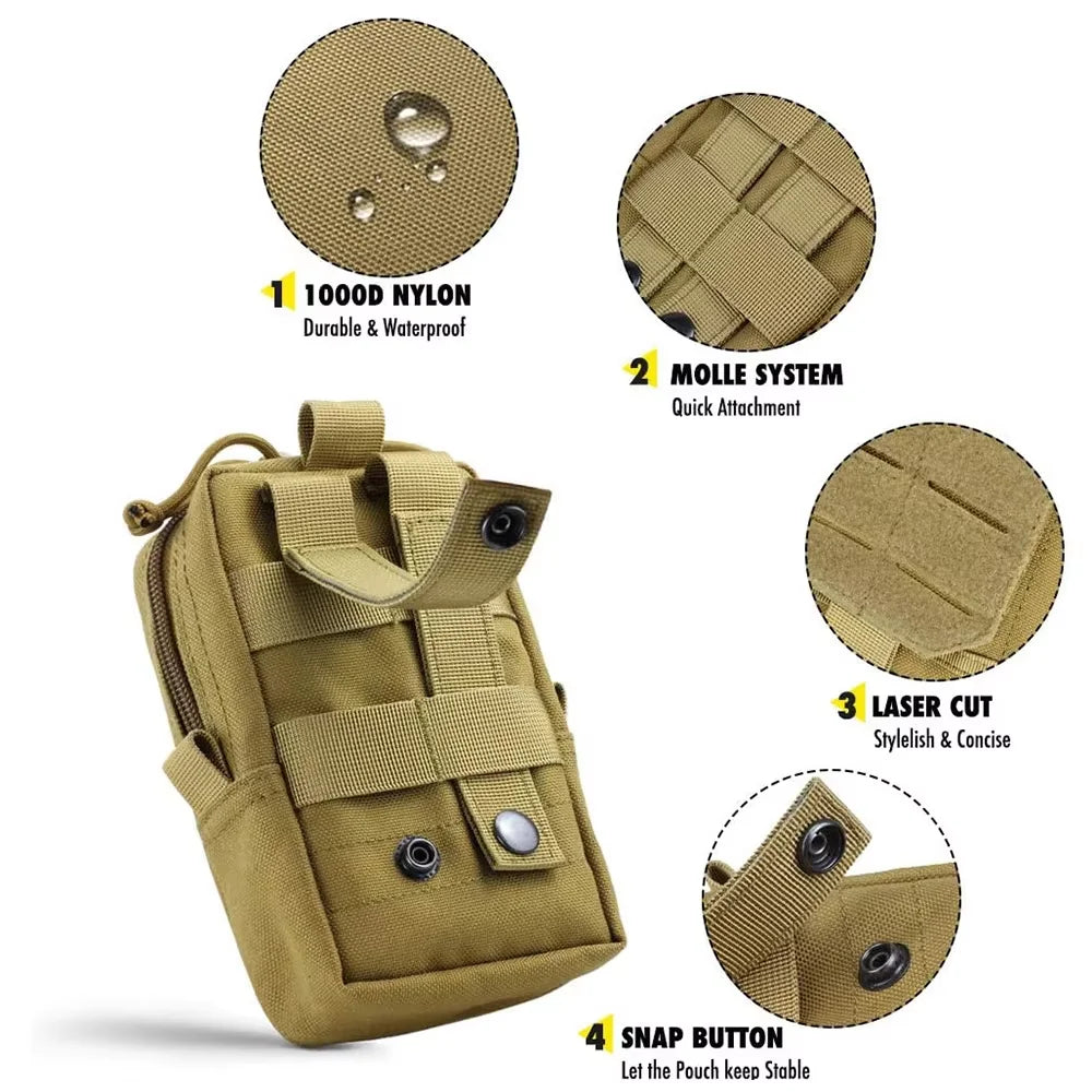 Petavel Dog Tactical Molle Pouch Harness Attachment Set