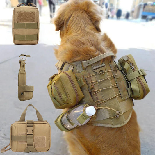 Petavel Dog Tactical Molle Pouch Harness Attachment Set