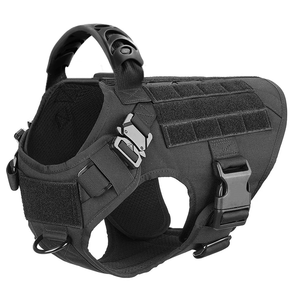 Petavel Padded Nylon Dog Harness And Leash Set Quick Release Buckle