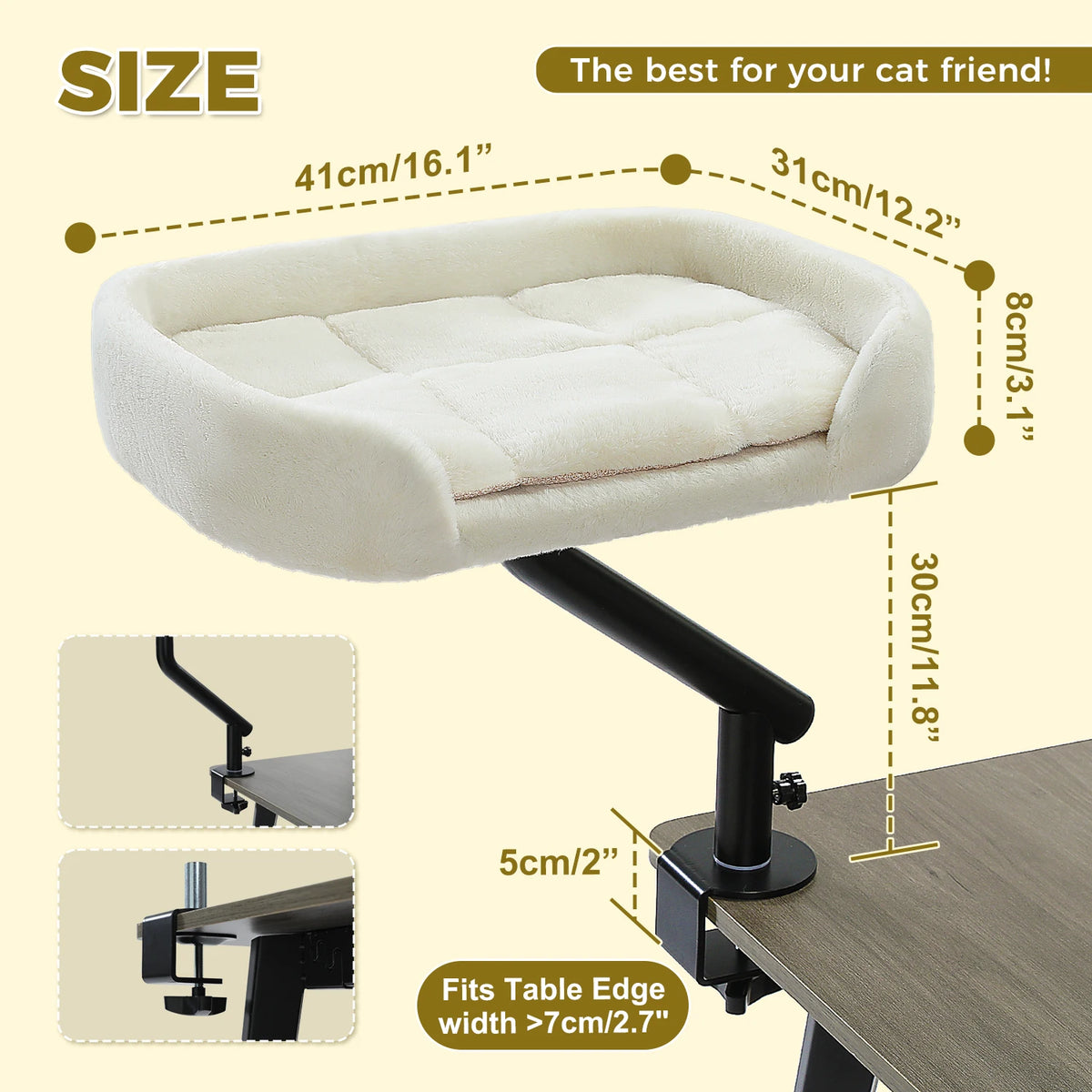 PAWZ Road Adjustable Cat Desk Bed And Hammock Stand