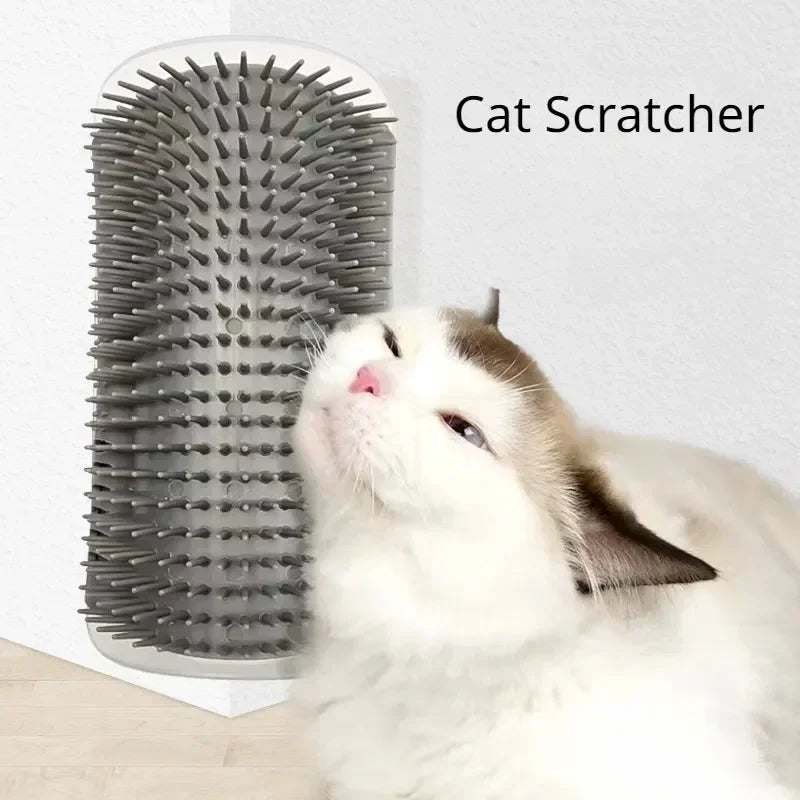 Interactive Cat Scratching Brush And Grooming Comb With Catnip