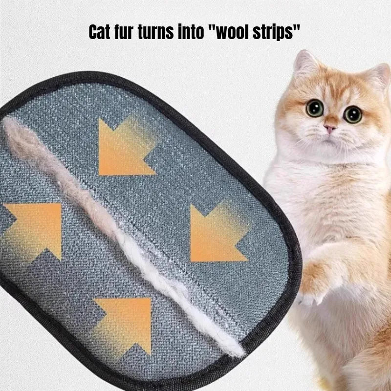 Pet Grooming Gloves Practical Hair Removal Brush Mitts For Cats