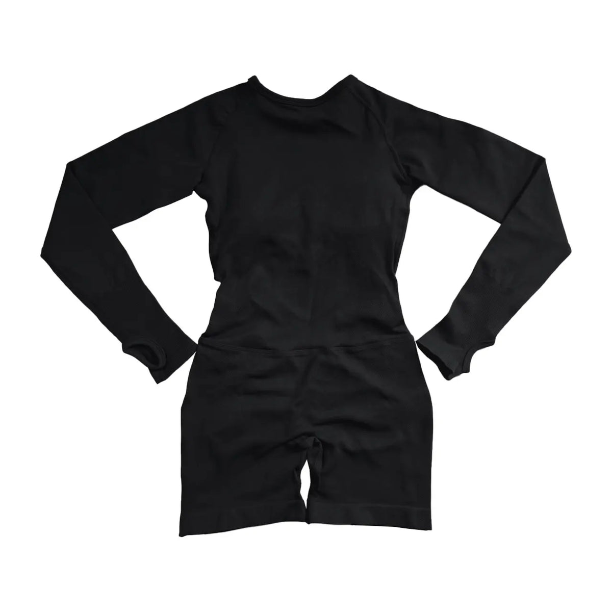 NCLAGEN Women's Seamless Long Sleeve Backless Yoga Workout Jumpsuit