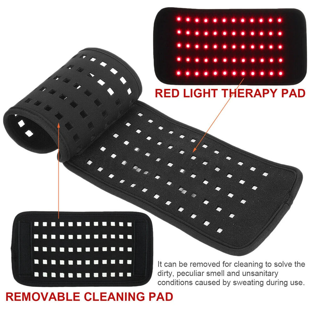 Portable Infrared LED Light Therapy Heat Pad for Body Relief