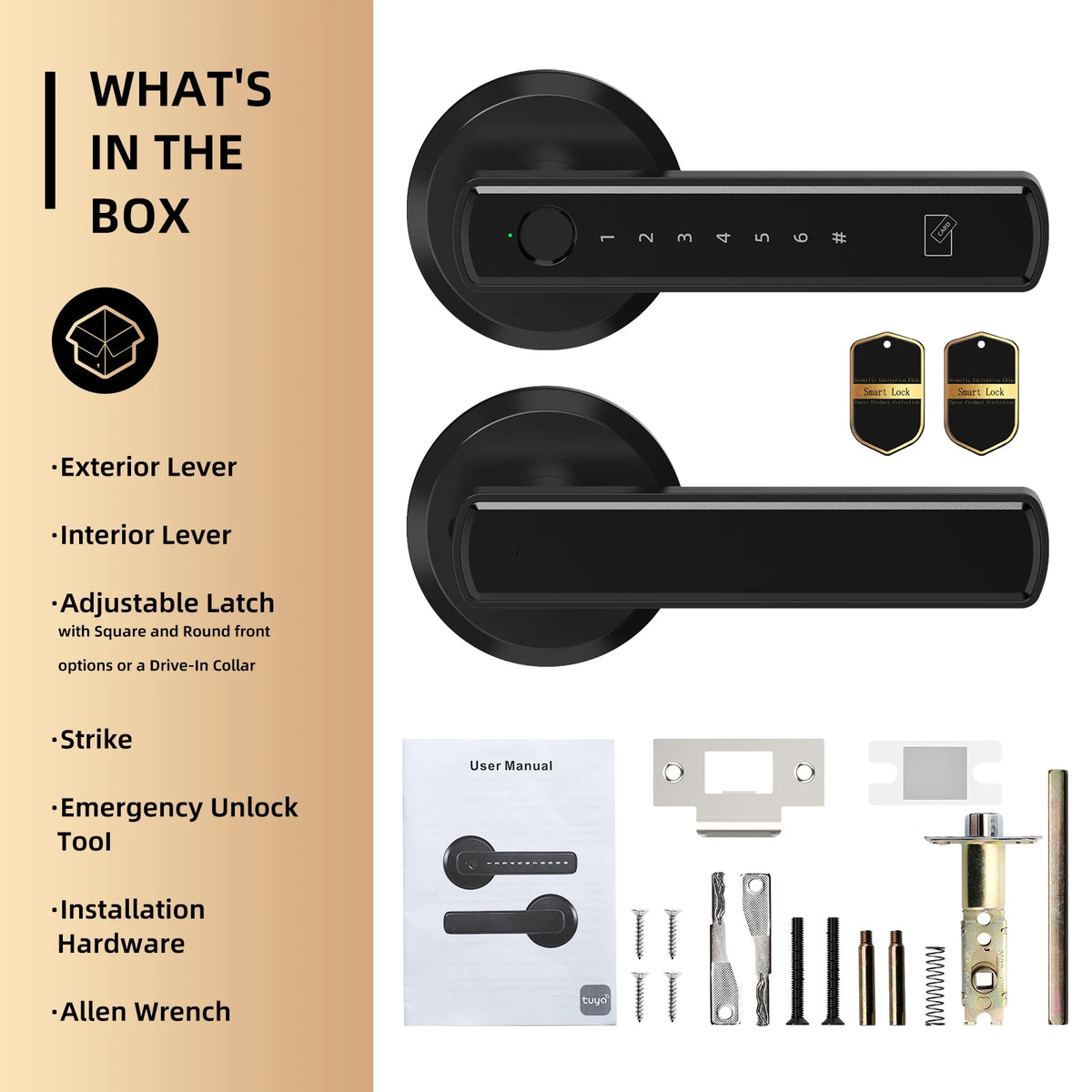 Viladepot Fingerprint Smart Door Lock With App Control And Keypad