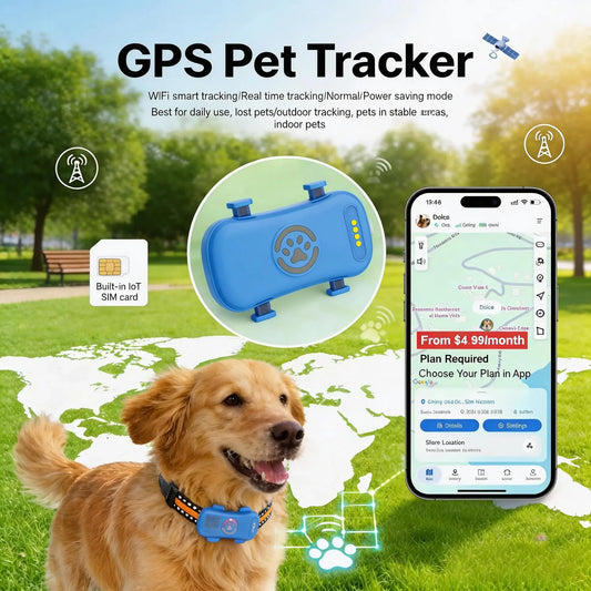 Wanwaytech 4G Pet Tracker Featuring Accurate GPS Location And Waterproofing