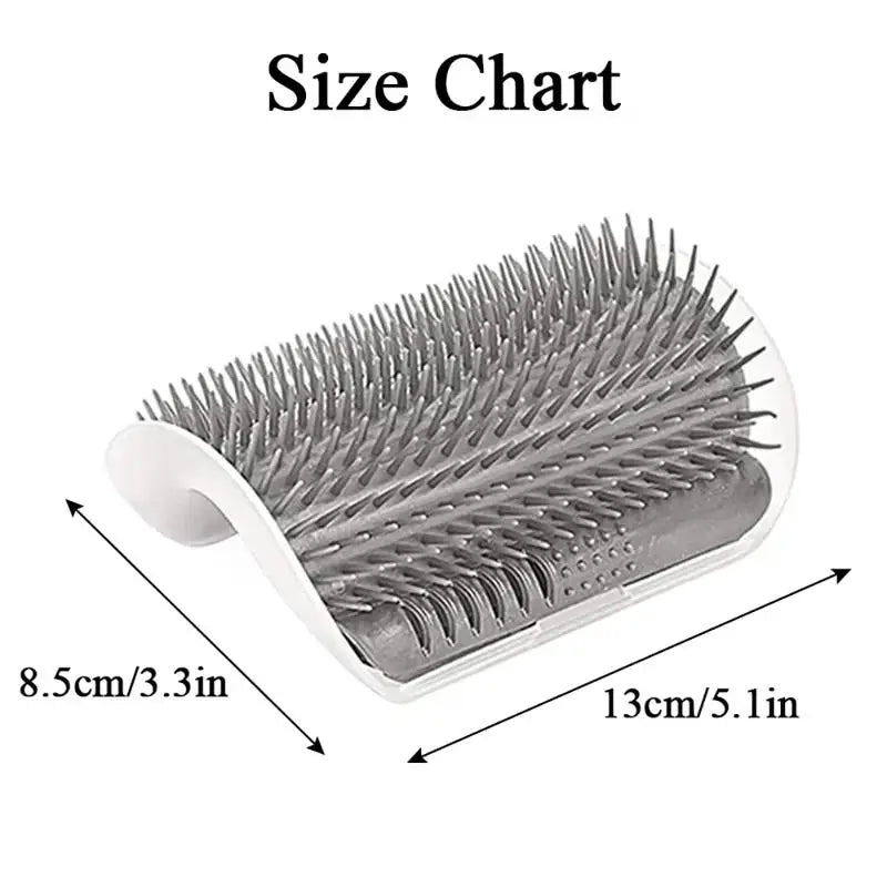 Interactive Cat Scratching Brush And Grooming Comb With Catnip