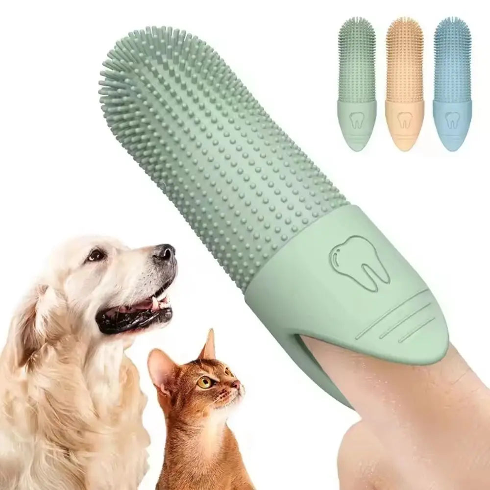 Silicone Finger Toothbrush For Dogs And Cats Dental Care