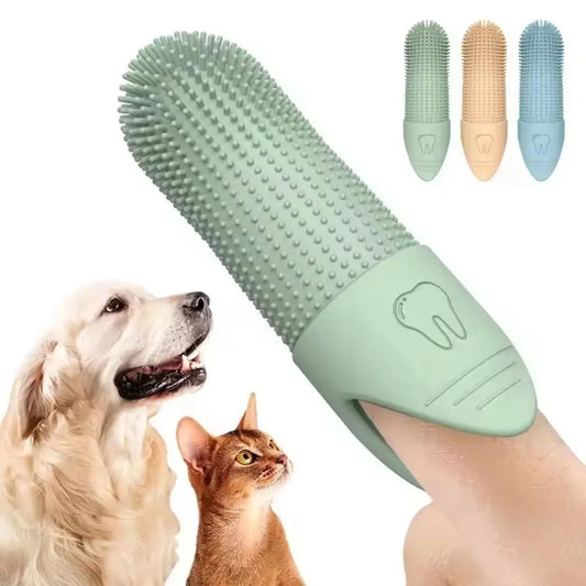 Silicone Finger Toothbrush For Dogs And Cats Dental Care