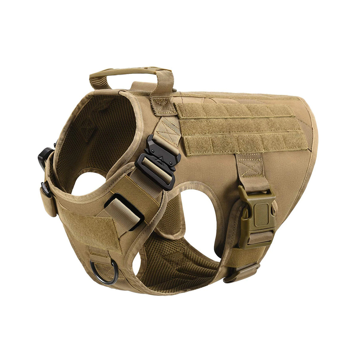 PetraVel Tactical Dog Harness With Molle Storage Pouch