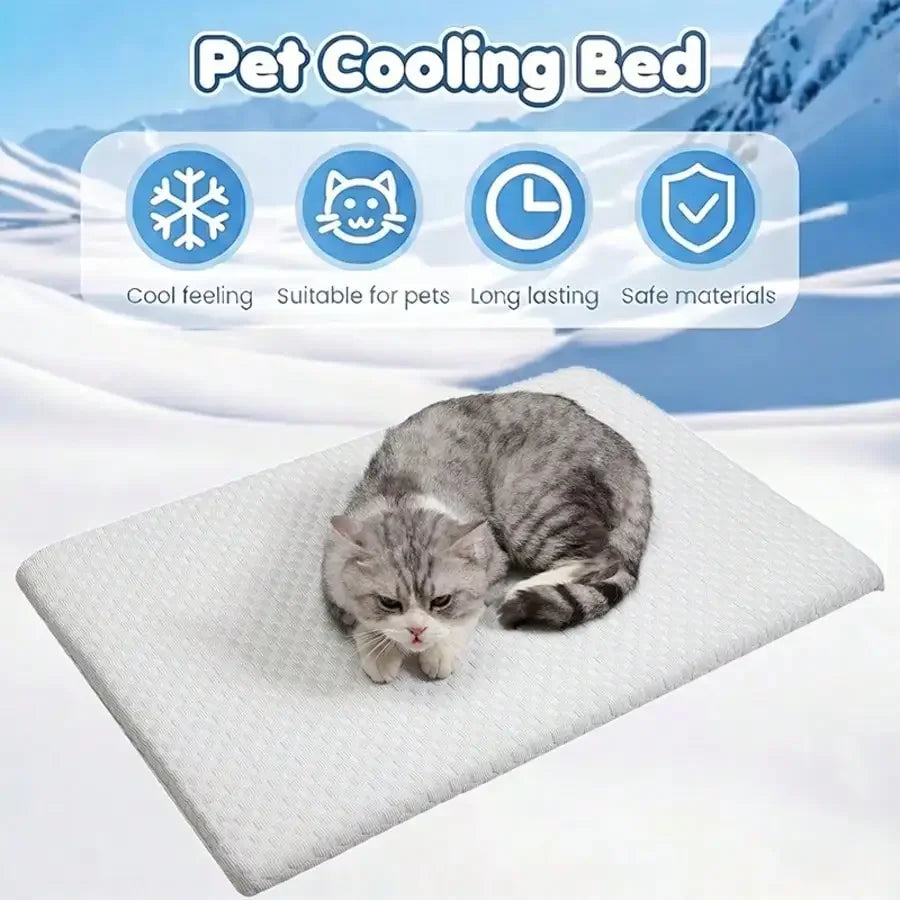 Breathable Cooling Cat and Dog Bed With Thick Cotton Padding