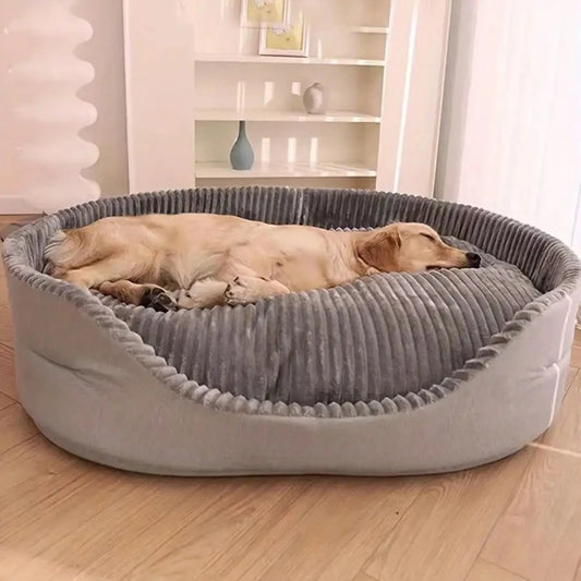 Plush Machine Washable Cotton Pet Bed For Dogs And Cats