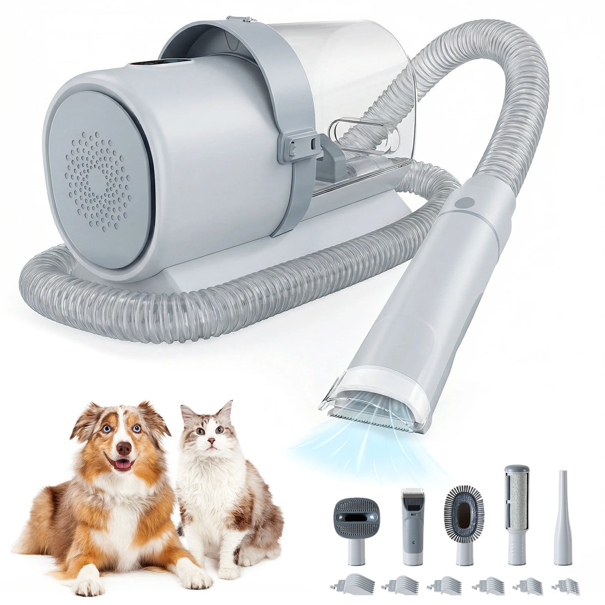 Sweetcrispy Professional Pet Grooming Vacuum With Cordless Clippers