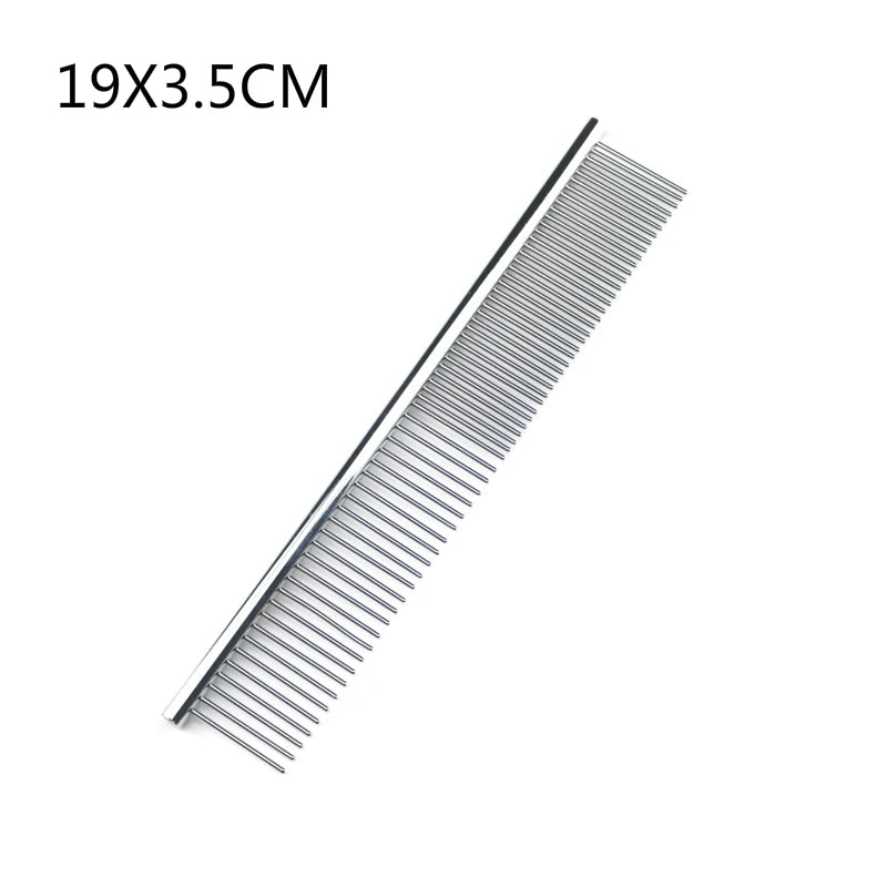 Stainless Steel Grooming Comb For Thick Pet Fur Removal