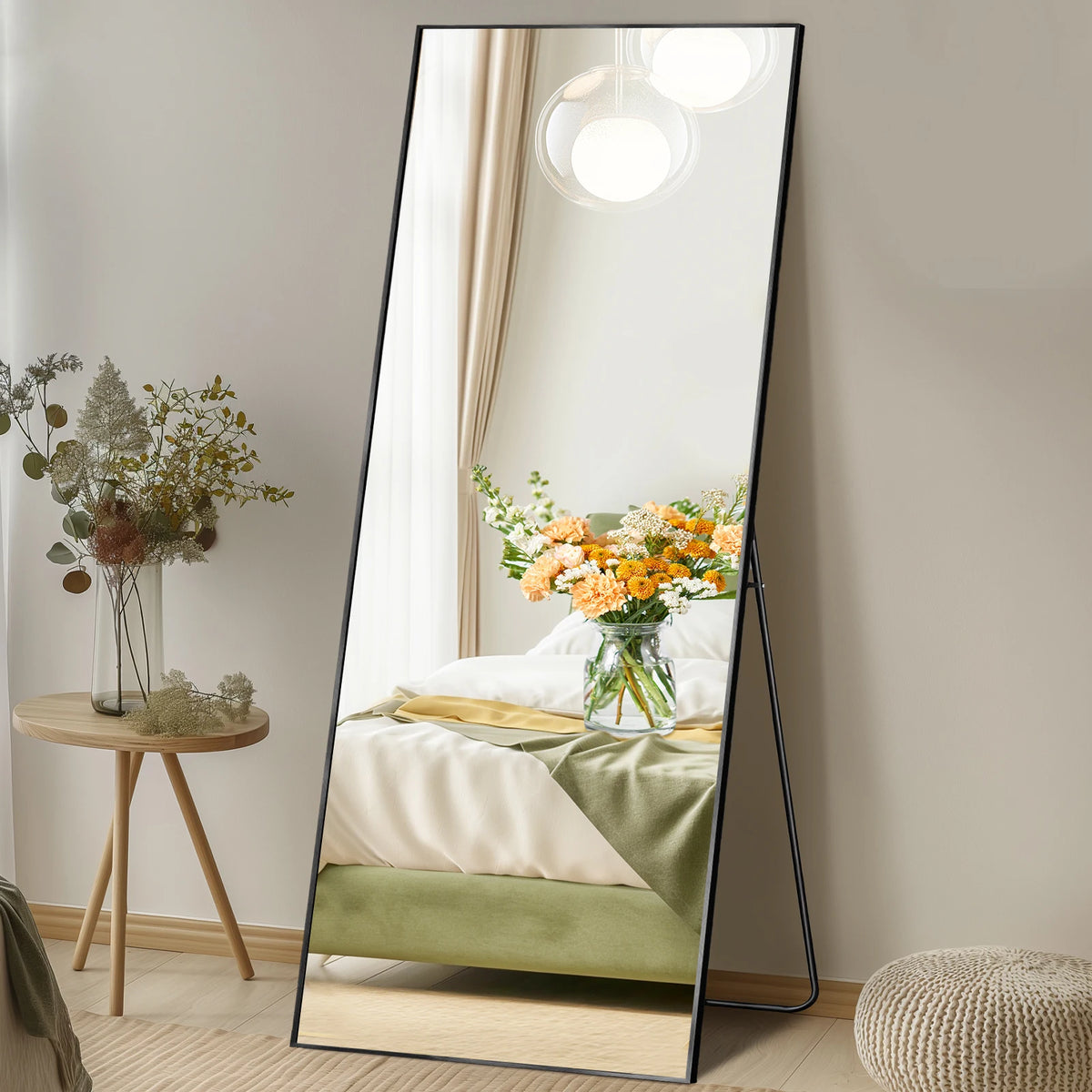 MCQ Arched Floor Vanity Mirror With Stand And Wall Mount