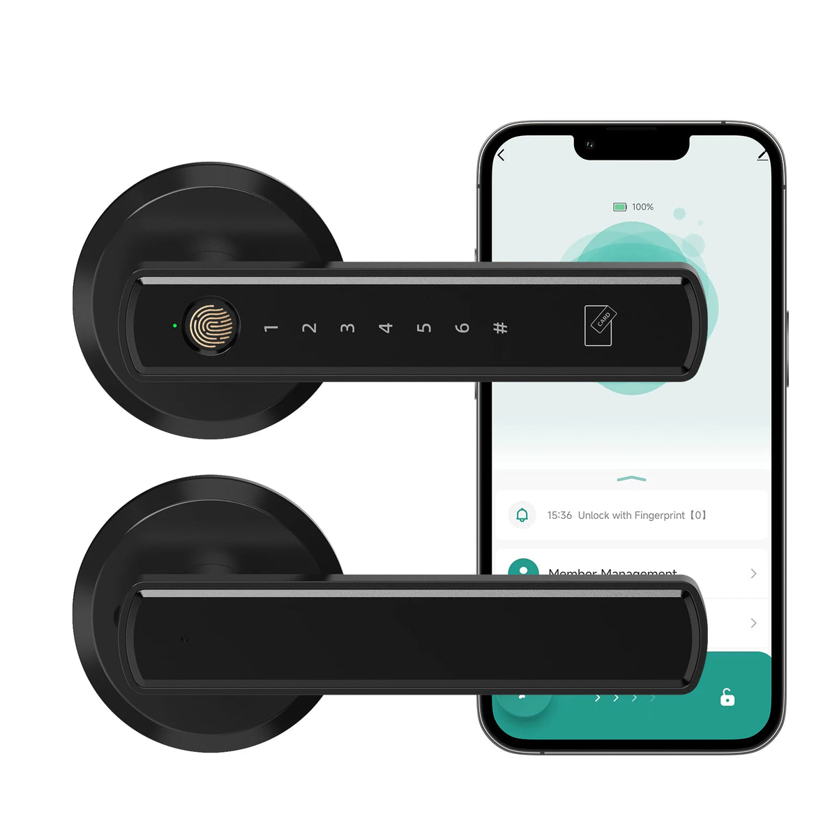 Viladepot Smart Fingerprint Door Lock With App Control And Keypad